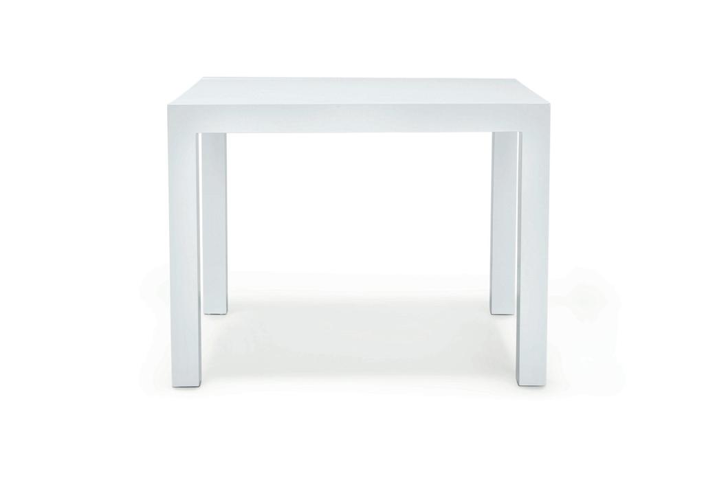 BRAMANTE SQUARE EXTENDING DINING TABLE, WHITE R8 499,00 DIMENSIONS General Dimensions: Two lengths 103 or 170 x D103 x H76cm Packaging Dimensions: Box 1 116 x 99 x 17.