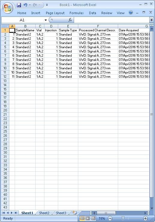 menu select File, Copy Table