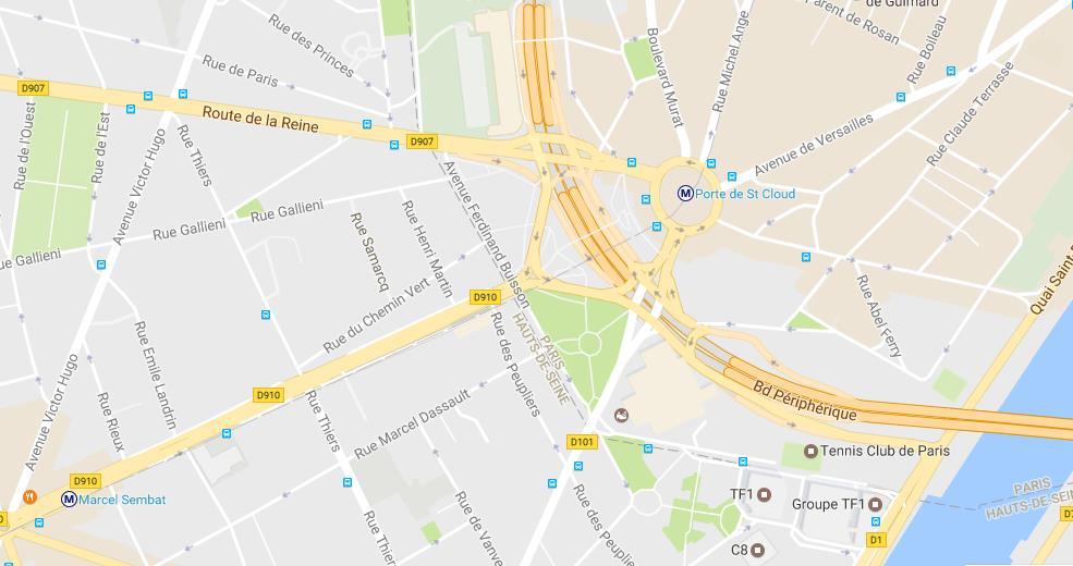 Accommodation Mapping Best Western OHM Hôtel Olympic Radisson Blu Ibis Style Paris XVI
