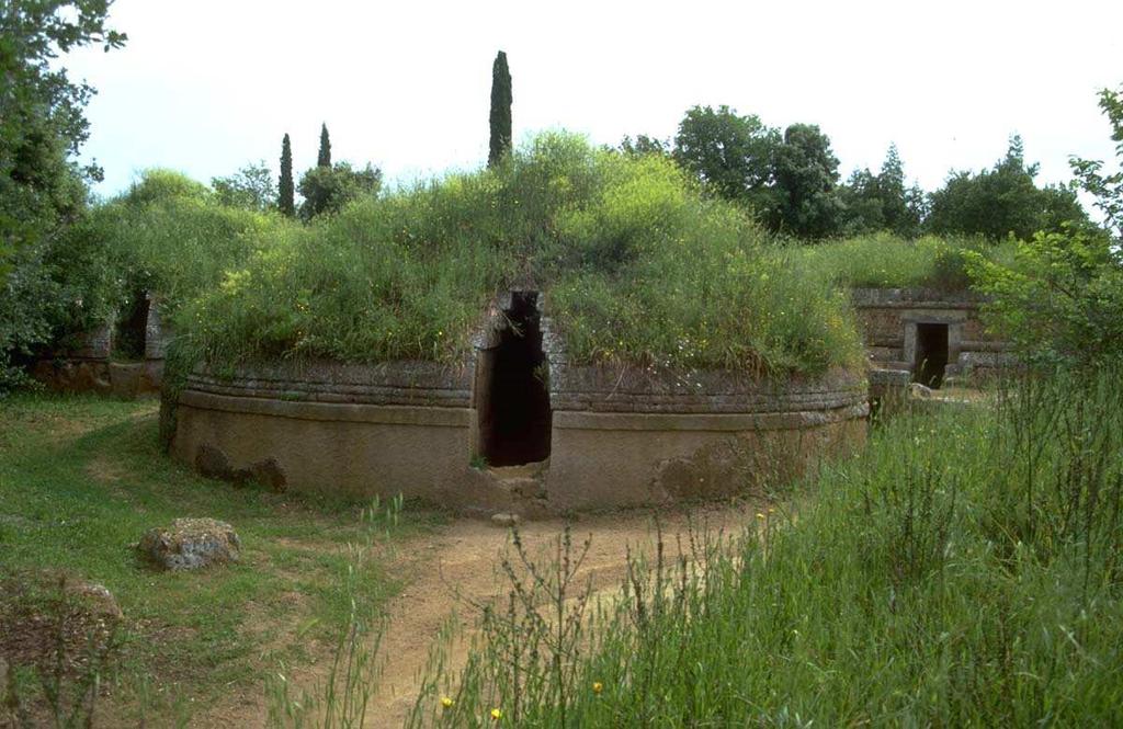 Tumuli in the Banditaccia necropolis,