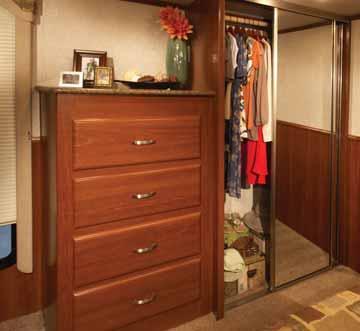 The Wardrobe is residential size, which means plenty of space for your clothes and shoes.