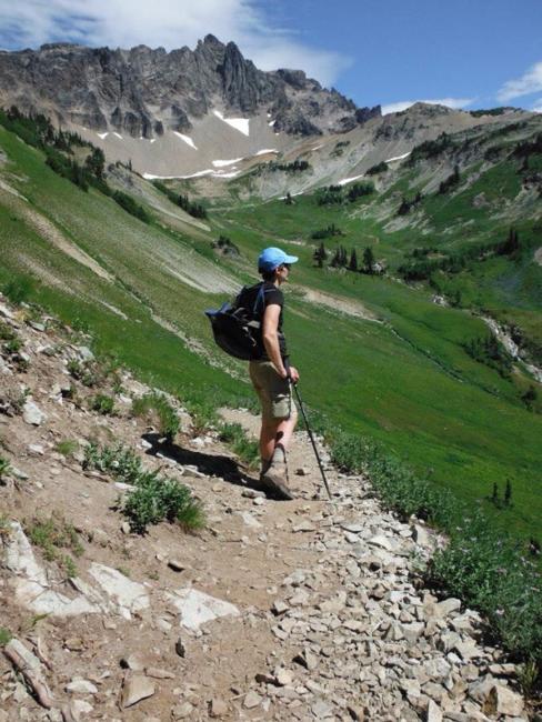 This particular trip into the Goat Rocks could be turned into a 15 mile loop by entering at Trail 95 and returning on Trail 96, or the reverse.