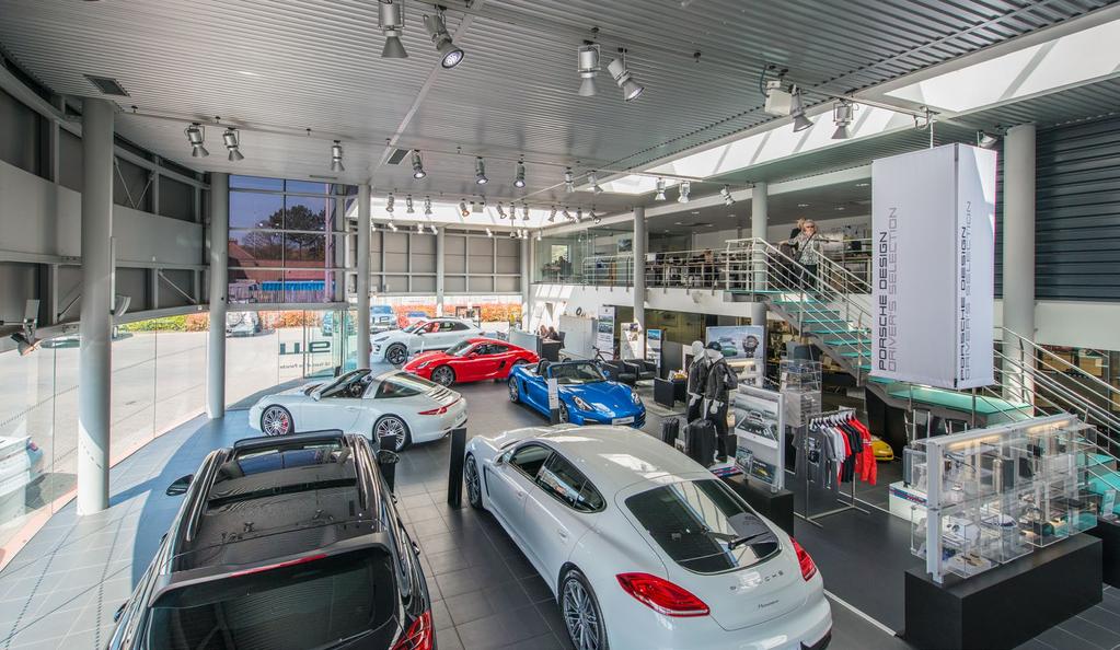 EXECUTIVE SUMMARY PORSCHE SUTTON COLDFIELD Modern Porsche showroom comprising 14,439 sq ft (1,341 sq m) Prominent location close to Reddicap Trading Estate and Sutton Town Centre Site extends to 1.