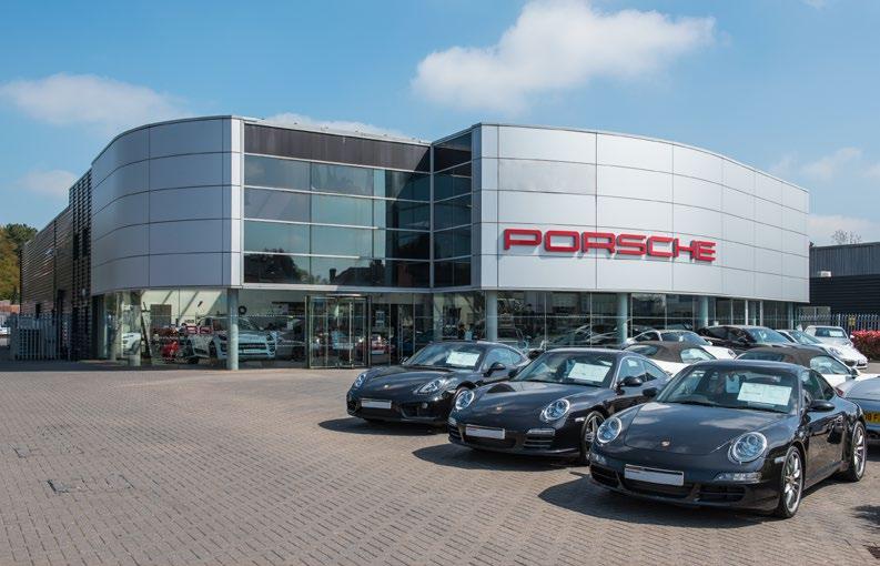 PORSCHE SUTTON COLDFIELD COLESHILL ROAD B75 7AX Description The subject property comprises a self-contained, currently Porsche branded*, car showroom premises extending to 14,439 sq ft (1,342sq m) on