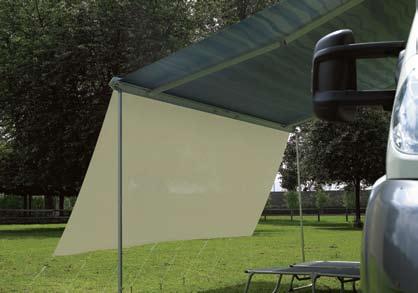 PROTECTOR SUN PROTECTOR - front SUN PROTECTOR - side RAIN PROTECTOR - front Sun Protector The Prostor Sun Protector is a see-through, light transparent screen fabric in cream colour, which keeps the