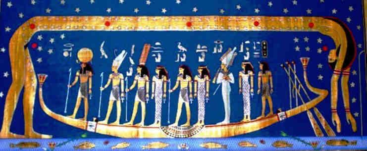 Univerza v Ljubljani Pedagoška fakulteta Ajda Skrbinšek; diplomsko delo 2.2.1.2 Modra v egipčanski umetnosti Stari Egipčani so si nastanek sveta in ljudi razlagali z različnimi miti.