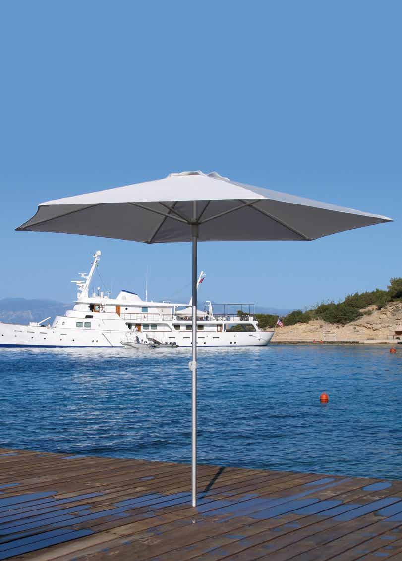 PROSTOR P50 Centre-Pole Umbrella Elegant and modern design Light and easy to use