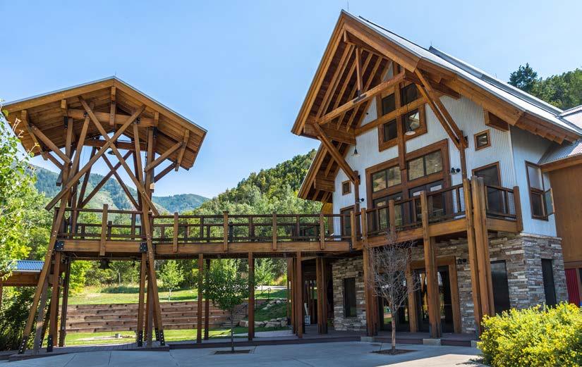 Trefoil Ranch features a lodge, ranch house, bunk house, showers,