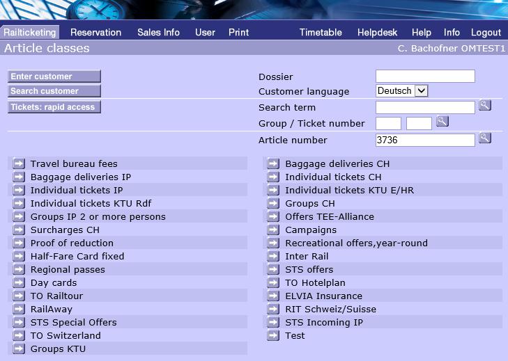 Groups of 10 or more Seat reservation via Rhätischen Bahn (not via Railticketing, see page 2). Issue surcharge for the Bernina Express via Railticketing. Issue group ticket via Railticketing.