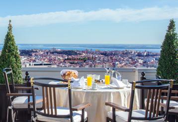The Dom Pedro Lisboa is a 5-star hotel located in the centre of Lisbon, with a stunning view over the city, the Tejo River and S. Jorge Castle.