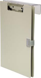 or forms Keep patient records close with our overbed 1 3 4 handle #205103.... Poly Covered Clipboard.............................. 10W x 13H #205603.
