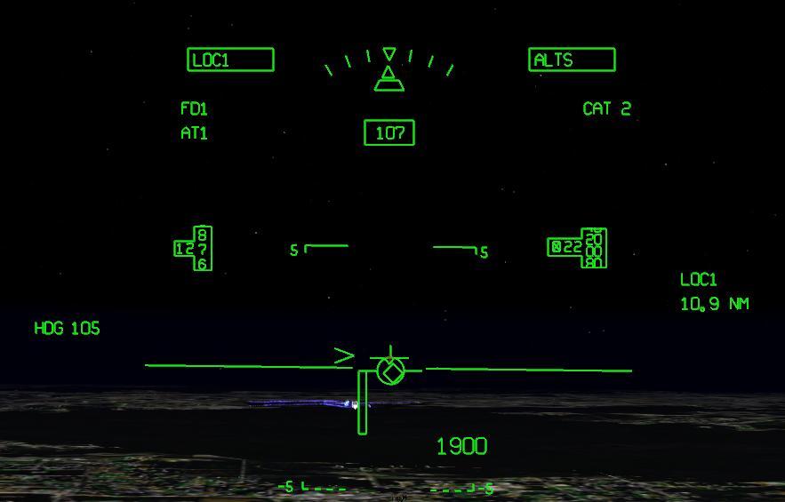 Marker will flash to let the pilot know that it is no longer providing conformal lateral information.