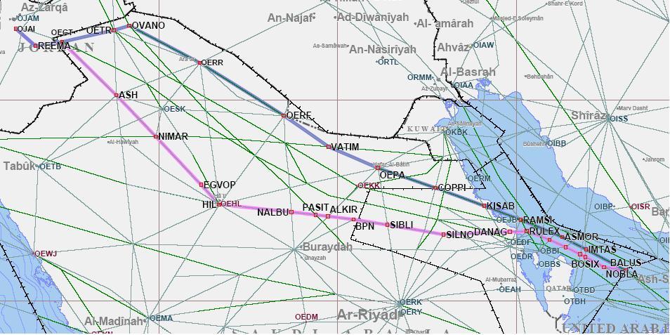 ARN TF/2-REPORT 3A-46 MID/RC-520 BALUS to OJAI BALUS-OJAI ARN TF/2 BALUS OJAI Flight Level Band: Upper Bahrain, Jordan, Saudi Arabia Status ANP Status