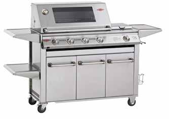SIGNATURE SL4000 4 BURNER BS30050 Stainless steel barbecue frame with rust resistant stainless steel cooktop and integrated side burner.