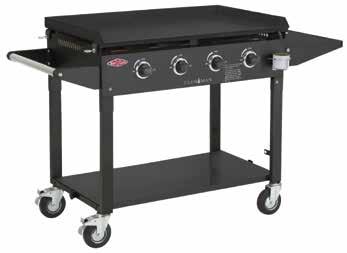 DISCOVERY 1000RS 4 BURNER BD47240 Stainless steel roasting hood with viewing window and temperature gauge.