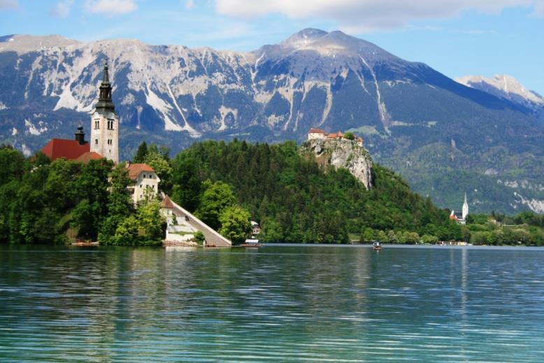 ITINERARY Day 1: BLED Tour starts with 1 st night in Bled, a picturesque town that is surrounded by mountain peaks and borders a gorgeous lake.