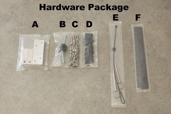 Supplied Hardware Included in the Vanagon Ladder Kit is a Hardware Package.