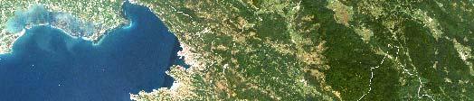 S Slika 1: Landsat karta prou evanega obmo ja
