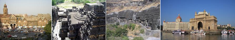 WORLD HERITAGE Elephanta Caves, Ellora Caves & Ajanta Caves; (India s finest cave temples) + Chhatrapati Shivaji Railway Terminal