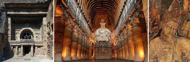 Visit all 12 caves of Buddhist group, all 17 caves of Hindu group and all 5 caves of Jain group.