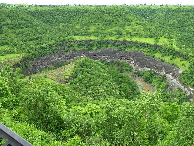 If extra time available, visit other caves (subject to these caves being opened to visitors). Go to the 2 lookout points for view of the horse-shoe shape gorge of Ajanta.