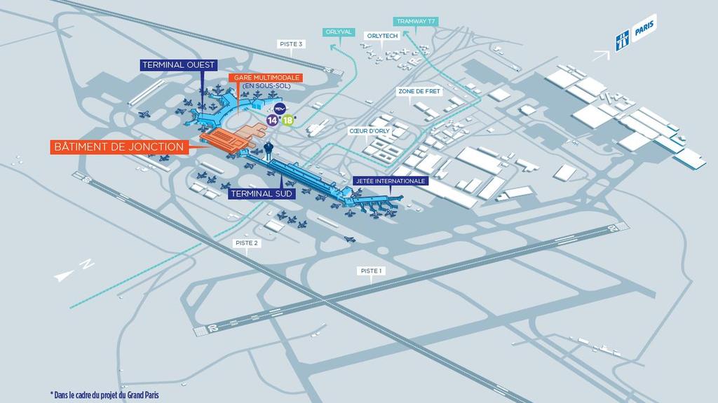 PARIS-ORLY AIRPORT MAP