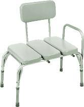 Invacare Transfer Benches Invacare transfer benches help make transfers in and out of the bathtub safer and more comfortable. One-inch anodized aluminum frame is rust resistant.