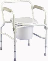 9610-4 Invacare Commodes / Drop Arm Commode / Commode Accessories Base width overall Width between arms Seat surface width Seat opening width Invacare Pan and Holder Part no. 13245X000 (pan) Part no.