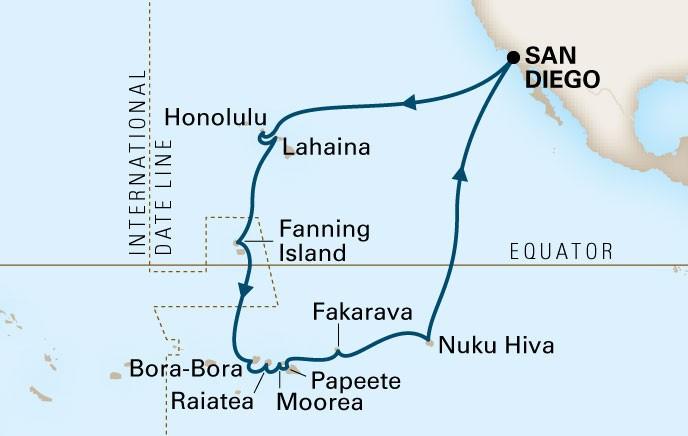 27 ms Maasdam 28 Day Hawaii, Tahiti & Marquesas Cruise March 24 - April 22, 2018 Sailing roundtrip from San Diego to