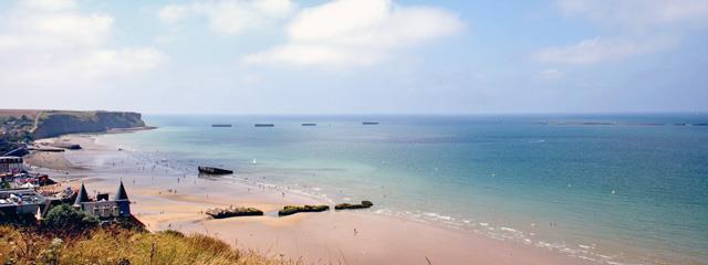 famous Normandy D-Day Landing Beaches.