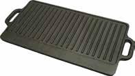 Hard-Anodized Aluminum Griddle Great for use on all kinds of ranges Griddle sits right on top of range