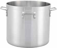 0 mm, 3/16" thickness, reinforced rim, strong and durable Winware Heavyweight Aluminum Stock Pot Size (Dia x Item Description Height) UOM Case ALST-100 100 Qt 20" x 17.