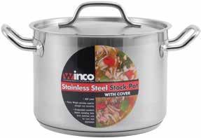 SST-32 SSSP-10 Premium Stainless Steel Cookware Commercial-quality premium stainless steel Tri-ply heavy-duty bottom for even heat distribution Extra sturdy 6-point welding on handles Induction ready