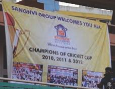Rakesh Sanghvi, Team Captain and Director Sanghvi Group of Companies said, We are overwhelmed with the fourth victory in line and I thank all my players for their fighting spirit.