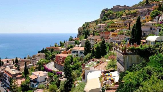 Wednesday, October 24: Taormina After breakfast we ll be treated to a half-day guided walking tour of Taormina known as the Pearl of the Mediterranean and see the historic medieval center, the