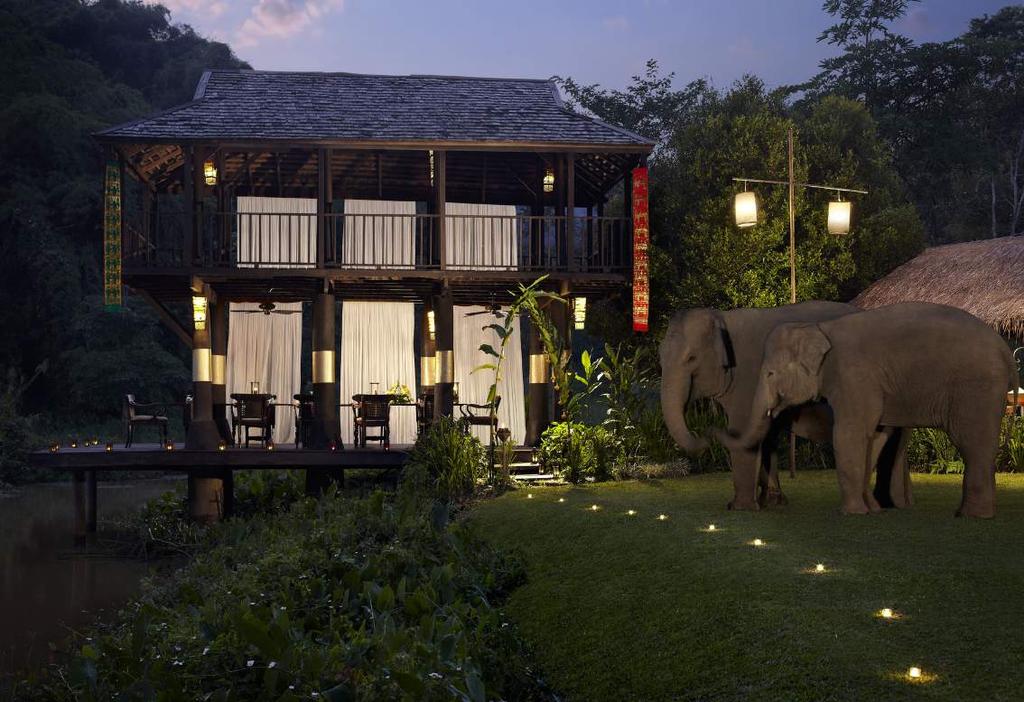 LOCATION Unfolding across 160 acres of Northern Thailand s ancient jungle, Anantara Golden Triangle Elephant Camp & Resort is perched on a hill overlooking the Mekong and Ruak rivers.