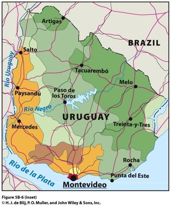 The Southern Cone: Uruguay Buffer state between Spanish Argentina and