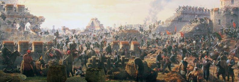 Here the visitor will witness a scene of the Fall of Constantinople, in particularly the moment the Ottoman troops broke the Byzantine defences of the city.