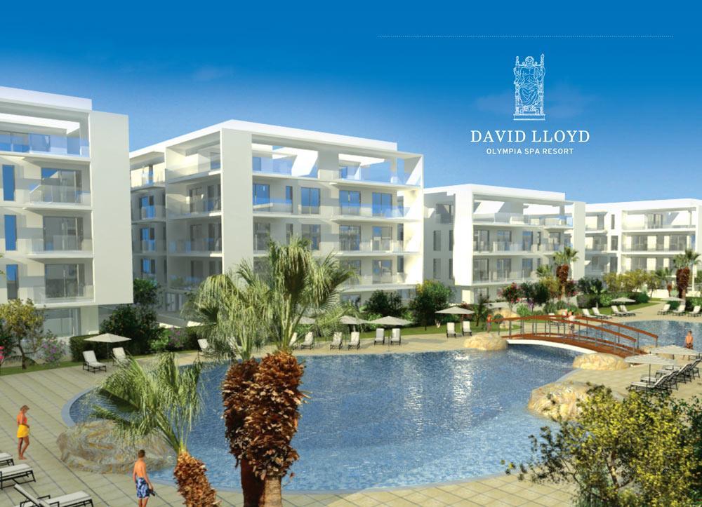 Quality Group Project David Lloyd Olympia Located in Larnaca, 500 meters from the local beach and 5 minutes from the International airport 400 apartments (studio,1 & 2 Bedroom) Spa Resort The resort