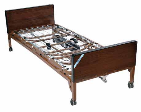 Electric Beds & Accessories Delta ultra Light 1000, Full Electric Bed 15033Bv-PKG...with Full Length Side Rails and 80" inner Spring Matress 15033Bv-PKG-1.