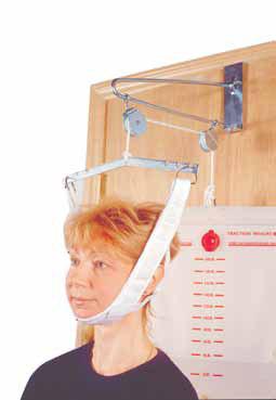 Patient Room Accessories Cervical Traction Set 13004...1/bx Heavy-duty head halter comes complete with metal support and self-ataching closures.