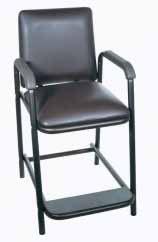 Foot Stool 13030-1Sv...1/cs 13030-2Sv...2/css Steel welded silver vein construction. Non-skip ribbed rubber platform. Reinforced rubber tips. Hip-High Chair, Maple 17100.