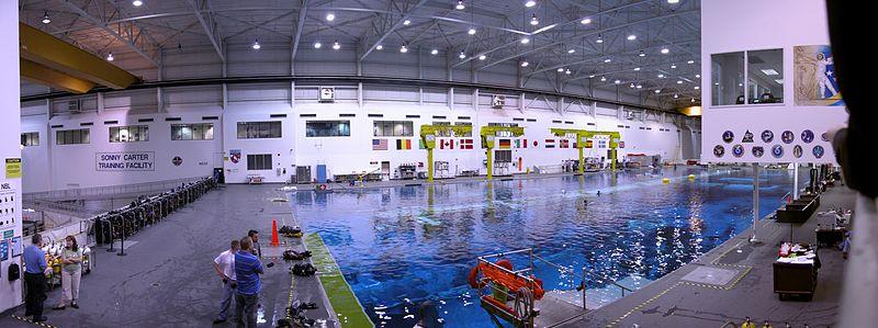 Neutral Buoyancy Laboratory It is 202 ft in length, 102 ft in width, and 40 ft in