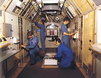 Major Spacelab components were flown on 25