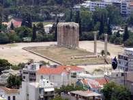 Temple of Zeus (the Olympeion), Greece, Athens, 41,1 x 107,8 m, marble,