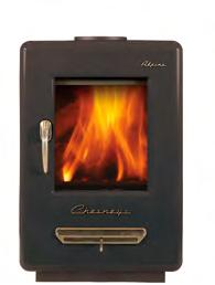 14 Chesney s Solid Fuel Stove Collection The design of the Alpine stove lends itself to a variety of eye-catching finishes and the six series multi-fuel stove is shown here in black anthracite which