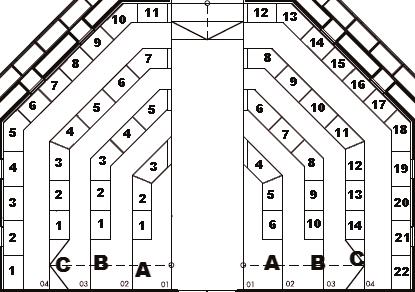 Sam Wanamaker Playhouse Seating Plan: Lower Gallery BC BB BA AA AB AC 6 8 8 8 8 6 7 7 7 7 Door 3 1 6 3 1 6 3 1 Lords Box B Stage