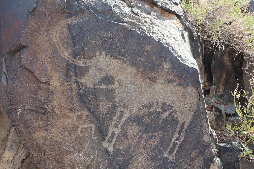 Tamgaly is a petroglyph site in Kazakhstan, which is located 394 ft to north-west of