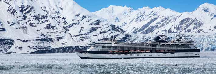 8CELEBRITY CRUISES Celebrity Cruises Explore the unspoilt wilderness of Alaska in modern luxury with Celebrity Cruises.