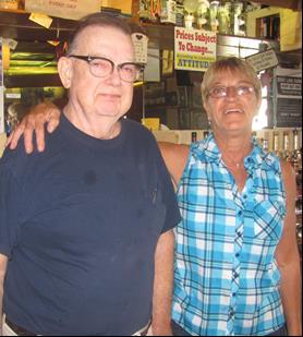 Iconic Pipher's Bar Little-Changed in 80 Years New Photos and Story by Rick Hiduk Pipher's Bar owner George Nesbit (left) wraps up his morning shift and hands over bartending duties to nine-year